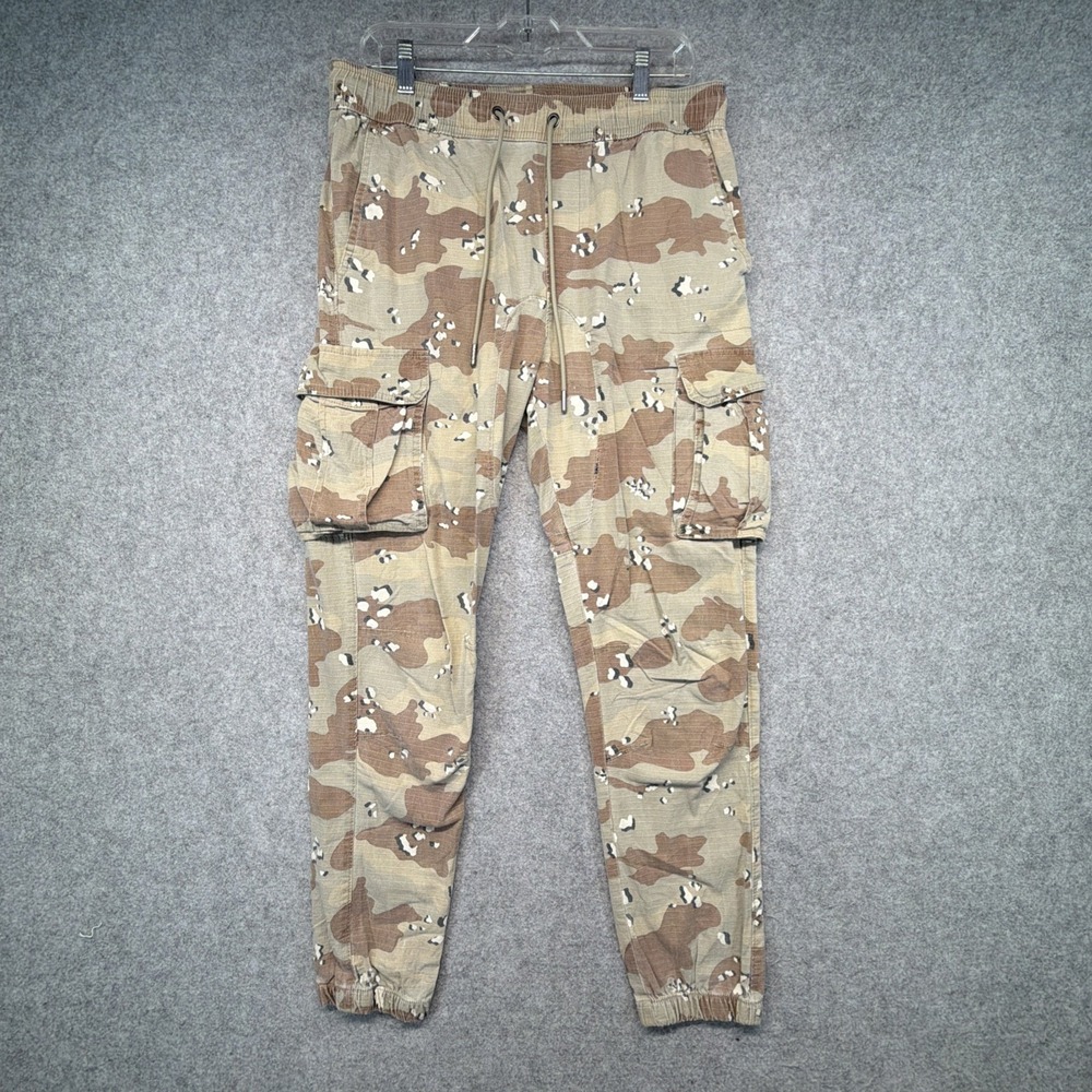 CSG Chocolate Chip Desert Camo Cargo Jogger Pants Ripstop Size L Military